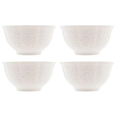 Imagem de Conjunto de 4 Bowls de Porcelana New Bone Butterfly Flower 520ml - Lyor