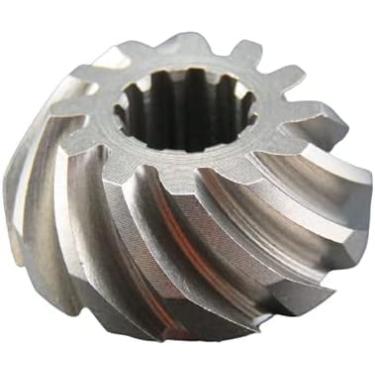 Imagem de OVERSEE 57311-93910 Pinhão de engrenagem para motor de popa Suzuki 9.9HP 15HP DT9.9 DT15 engrenagem de pinhão 57311-90L00 57311-93900, metalocromo