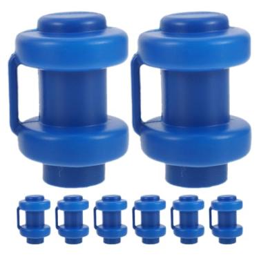 Imagem de SUPVOX 8 peças de tampas de mastro de trampolim de rede de trampolim para reposição de trampolim para acessórios de segurança de gancho de rede