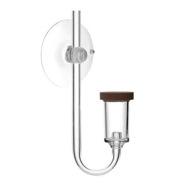 Imagem de DONGKER Difusor de CO2, difusor de reator de nano CO2 acrílico com ventosa para aquário plantado em aquário