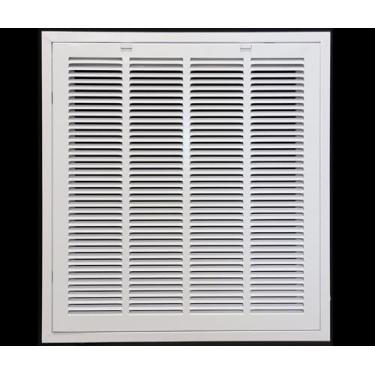 Imagem de HVAC Premium Grade de filtro de ar de retorno de aço 55.9 cm X 63.5 cm para filtro de 2.5 cm - Face/porta removível - Tampa de duto HVAC - Face plana estampada - Branco [Dimensões externas: 23 5/20.3