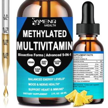 Imagem de Multivitamínico metilado AMENQ HHealth 8 em 1 para homens, mulheres e 
