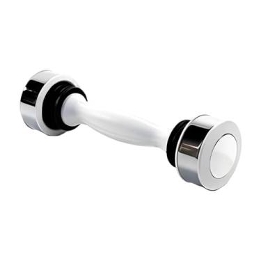 Imagem de Vaveren Haltere com peso de mão para agitação, cabo antiderrapante, ergonômico, portátil, haltere único, treinamento de força para corpo inteiro, casa, Branco