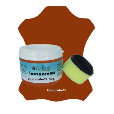 Imagem de Renovador De Couro Liso Inovacreme Com Esponja 60g. - NoBrand, Caramel