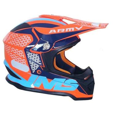Imagem de Capacete Ims Army Laranja Motocross Off Road Trilha-Unissex