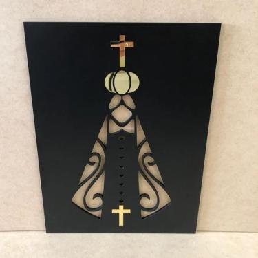 Imagem de Quadro Decorativo Painel Nossa Senhora C Acrilico Espelhado