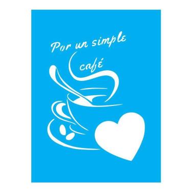 Imagem de Stencil Tamako Café 15x20cm - Personalize Superfícies