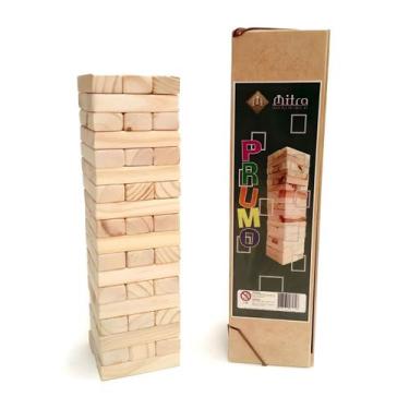 Imagem de Jogo Prumo Torre De Equilíbrio Caiu Perdeu Jenga Brinquedo Educativo d