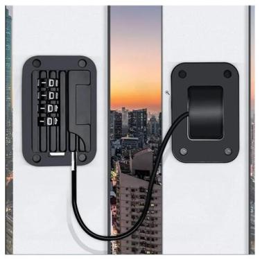 Imagem de Cadeado de senha com trava de segurança multifuncional - bazar do saar