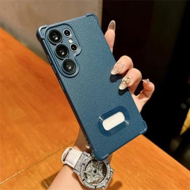 Imagem de Capa de TPU macio para Samsung Galaxy S25 Ultra S24 Plus S23 FE A15 A36 A16 A06 A55 5G com proteção para lente de câmera, azul, para Galaxy A52