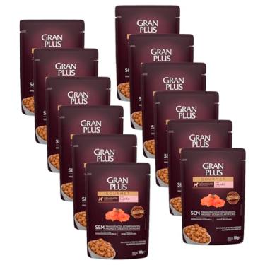 Imagem de Granplus Sachê Cães Adultos Salmão 100g 12 Unid Ração Umida