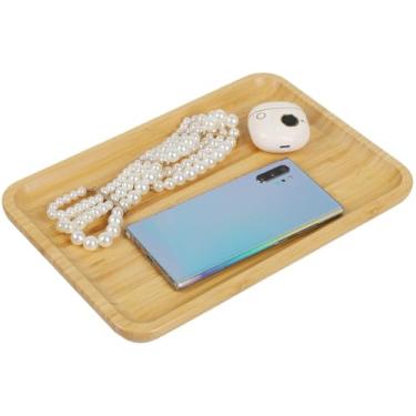 Imagem de Bandeja de bambu para banheiro, bandeja organizadora para decoração de banheiro, tanque de vaso sanitário, bandeja de bambu, palete de bandeja de bambu, bandejas de servir para cozinha, casa e