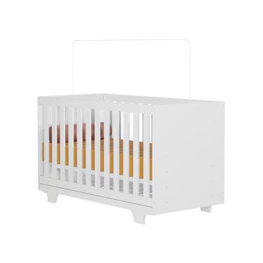 Imagem de Berço Mini Cama Com Colchão Life Tigus Baby Branco