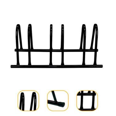 Imagem de Suporte Bike Expositor de Bicicleta Para 3 Vagas Bike Bicicletário de 