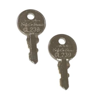 Imagem de Chaves de substituição para cofres empilháveis e caixas para códigos chave GL200-GL249 2-Keys SafeCo Brands (GL235)