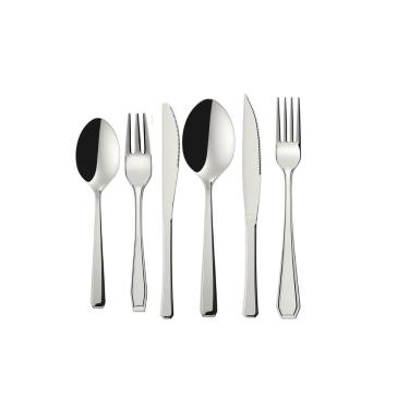 Imagem de Faqueiro Inox Estojo Bambu 42 Pçs Jogo De Talheres Euro Home