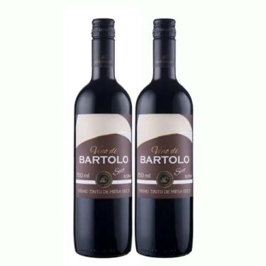 Imagem de Kit 2 Vinho Di Bartolo Tinto Seco 750ml Vinicula Garibaldi Serra Gaúch