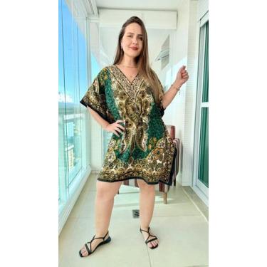 Imagem de Bata Kaftan Indiana Saída De Praia Plus Size - Cod. 071 - Aleci Fashio