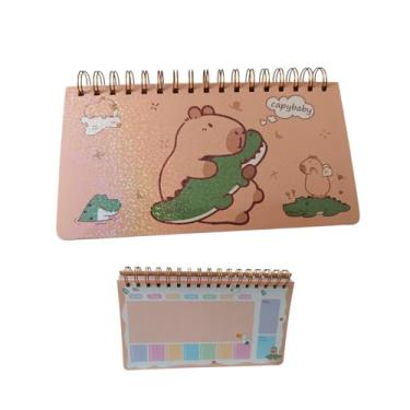 Imagem de Planner Semanal Capivara Mesa Espiral 52 Folhas Organizador Blocos Notas Permanente Mensal (Capivara)
