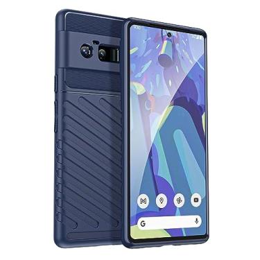 Imagem de Capa para Google Pixel 6 Pro. Fibra de carbono refinada, anti-queda, anti-impressões digitais, proteção integral. A capa do telemóvel é compatível com o Google Pixel 6 Pro