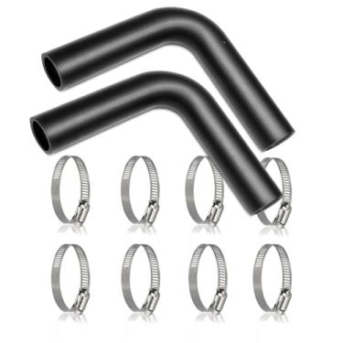 Imagem de BEIJIULI 2 unidades de mangueira de enchimento de tanque de gás com 8 braçadeiras, mangueira de pescoço de enchimento de combustível de gasolina reforçada ID de 3,8 cm (48 cm de comprimento)