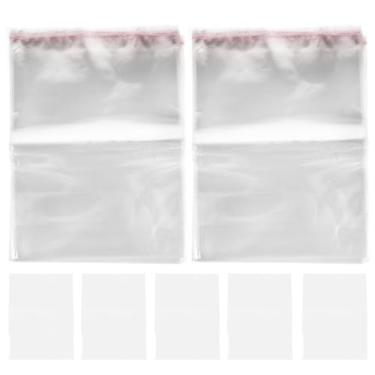 Imagem de SAFIGLE 100 sacos de celofane transparentes autoadesivos para descascar e selar sacos de violoncelo para biscoitos de padaria, velas e embalagem de sabão