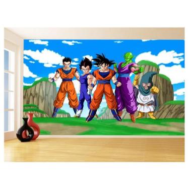 Imagem de Papel De Parede Dragon Ball Goku Vegeta Anime 3,5M Dbz494 - Você Decor