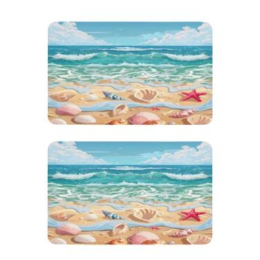 Imagem de Blueangle Conjunto de 2 ímãs de geladeira estrela-do-mar e coral - Ímãs decorativos engraçados de geladeira de cozinha - Seguro para lava-louças e decoração magnética durável (533)