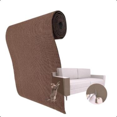 Imagem de Tapete Arranhador para Gatos E Protetor De Sofá Adesivo Gatos 200x40cm