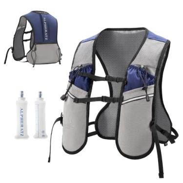 Imagem de Alpheratz Colete de hidratação para corrida com bexiga de água de 500 ml, mochila de hidratação leve e ajustável para caminhadas e ciclismo (cinza)