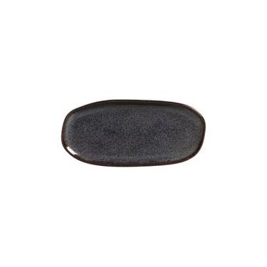 Imagem de Conjunto com 4 Travessas Oval Rasa Pequena Orgânico Titanium 23x11cm
