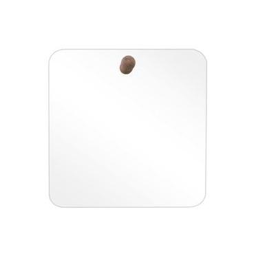 Imagem de Espelho Decorativo Pen Cantos Pendurador Wood 50x50 cm