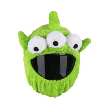 Imagem de Capa Protetora De Capacete De Pelúcia Fluffy Para Motocicleta, Proteçã