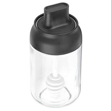 Imagem de Aqur2020 Frasco de Mel de Vidro de 250ml Com Concha e Tampa, Recipiente Transparente Hermético Com Ferramenta de Distribuição Integrada para Xarope de Bordo de Mel