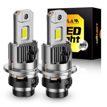 Imagem de OXILAM 2026 Lâmpadas D4S mais recentes 900% ultra brilhantes 6500K, lâmpada de neblina tamanho mini xenon 1:1, sem polaridade, IP68, à prova d'água, sem fio, de substituição, 2 peças