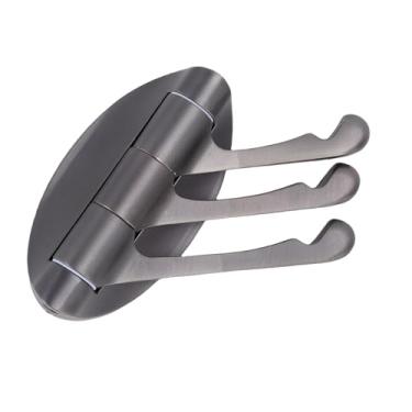 Imagem de Haofy Gancho de Chapéu para Casaco Giratório Triplo, Cabide Montado na Parede de Metal de Liga de Zinco Com 3 Braços Giratórios, para Trailer de Trailer, Veículo de Acampamento,