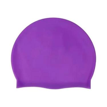 Imagem de Touca De Natação Unissex Adulto Em Silicone Impermeável Antiderrapante