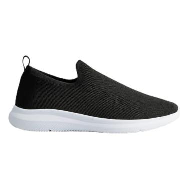 Imagem de Tênis Meia Feminino Confort Slip On Macio Leve Fácil Calço (Preto, BR, Adulto, Numérico, 35)