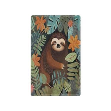 Imagem de Wassud Placa de cobertura para interruptor de luz, capa de tomada de interruptor único, placa de parede, preguiça, decoração de casa, decoração de casa, sala de estar, quarto