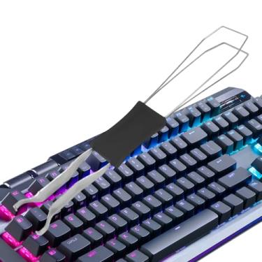 Imagem de Retirador de Keycaps - Ferramenta 2 Em 1 De Remoção E Inserção - Removedor de Teclado | para Cuidados com Computadores em Casa e Projetos de Oficina Eletrônica