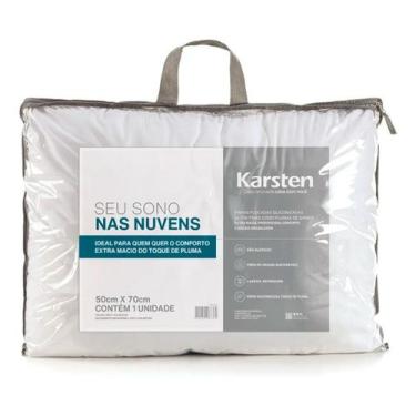 Imagem de Travesseiro Karsten 100% Poliéster Aconchego Seu Sono Quantidade:1, 1