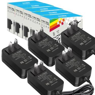 Imagem de Fonte de alimentação de 12V 2A, conversor de tomada CA 120V para DC12V 5,5 x 2,1 mm, driver de LED de 12 volts transformador adaptador de 24W para fitas de luz, câmeras de vigilância, HDD externo,