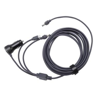 Imagem de YWBL-WH Cabo de Alimentação 3 Em 1, Cabo de Alimentação DC 18AWG Com Isqueiro USB C e Plugue DC, para Mini Antena Parabólica, Carro, Caminhão, Barco, Carregamento, Smartphone, Tablet