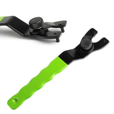 Imagem de Golden Pearl Chave inglesa, chave inglesa para esmerilhadeira, chave de pino ajustável para máquina de rebarbadora (verde)