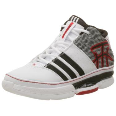 Imagem de adidas Tênis de basquete masculino Team MAC 3, Branco/preto, 11.5