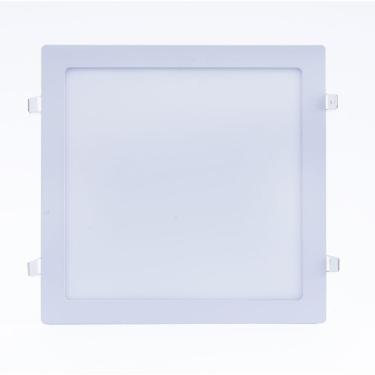 Imagem de Plafon Led Slim 6w Quadrado Embutir 6500k Branco Frio Bivolt ? Unidade
