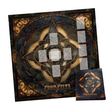 Imagem de Kit Leitura de Tarô com Toalha Cruz Celta e Bolsa MísticaKit Leitura de Tarô com Toalha Cruz Celta e Bolsa MísticaKit Le