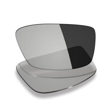 Imagem de Mryok Lentes de reposição UV400 para óculos Oakley Airdrop OX8046 57 mm, HD Polarized, proteção UV, resistente a impactos e perfeitamente ajustado - cinza fotocromático anti luz azul
