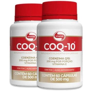 Imagem de KIT  2 unid, - Coenzima Q10 - 200mg 60 Cps. - VITAFOR