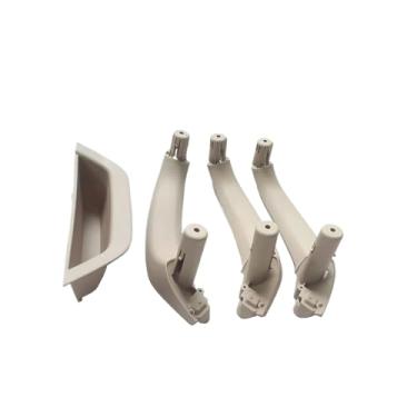 Imagem de 4 pçs conjunto lhd rhd interior do carro maçaneta da porta capa painel interno braço puxar guarnição substituição compatível para bmw x3 x4 f25 f26 2010-2016(LHD 4PCS Oyster)